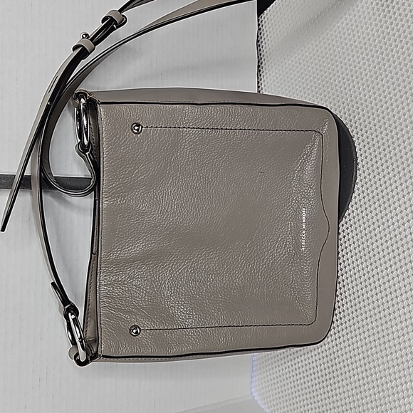 Rebecca minkoff Jody pebbled leather crossbody bag in grey - Picture 1 of 10